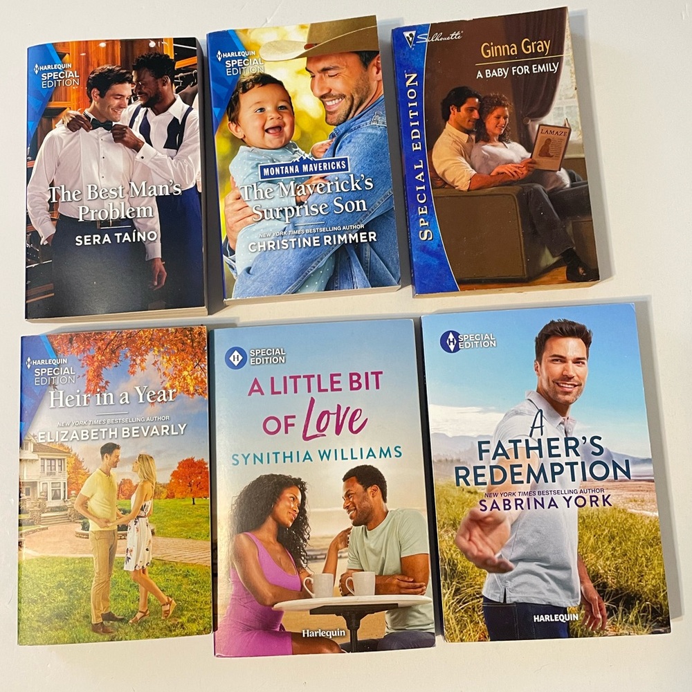 Harlequin Special Edition Romance lot of 6 Books